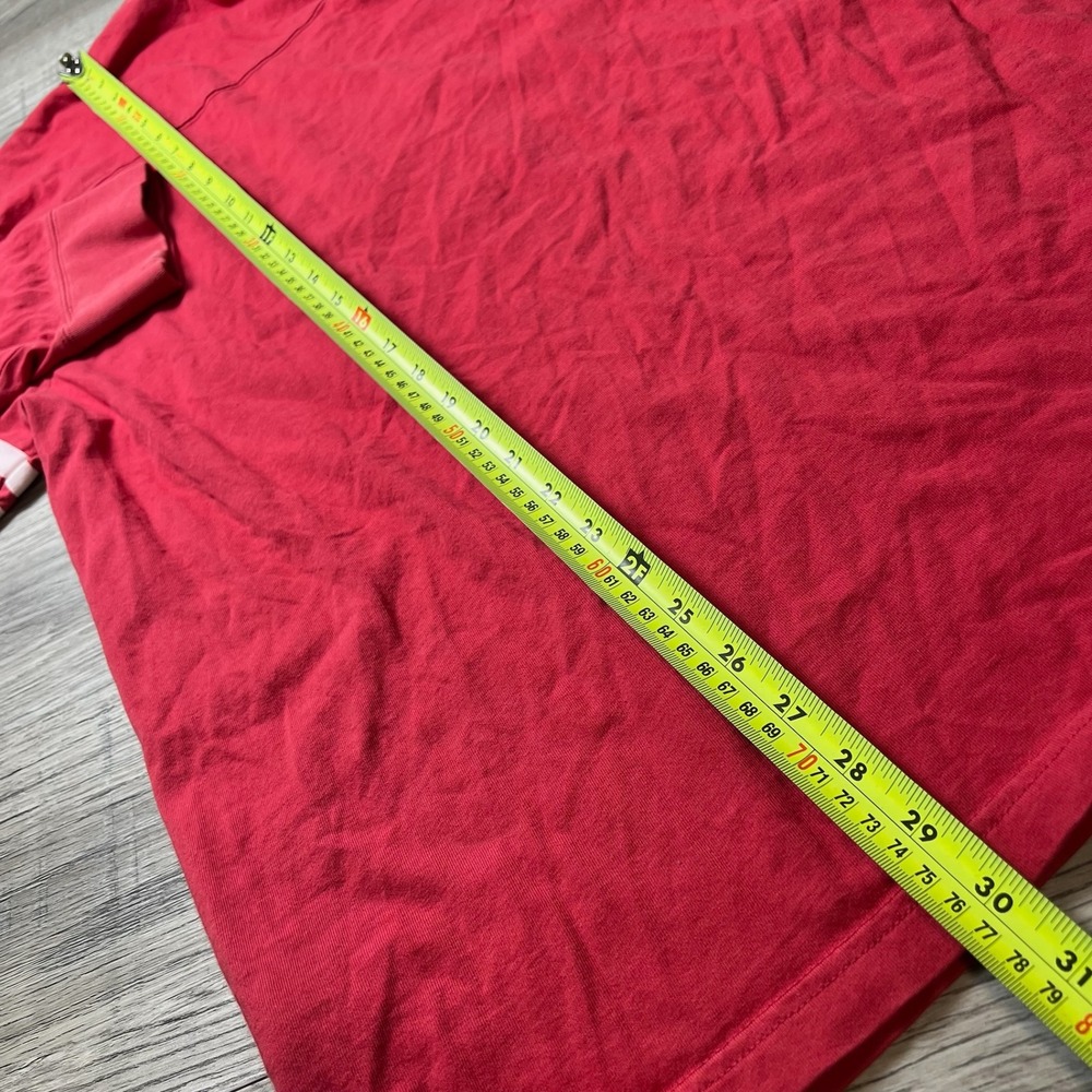 American Eagle Football Jersey Mens XXL Red Long Sleeve Number 6 Stripe Shirt - Picture 9 of 10